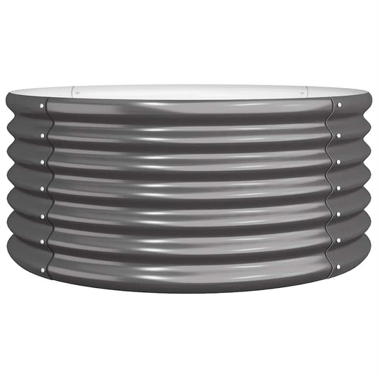 Garden Planter Galvanised Steel 80x80x36 cm Anthracite Garden Planter Galvanised Steel 80x80x36 cm Anthracite