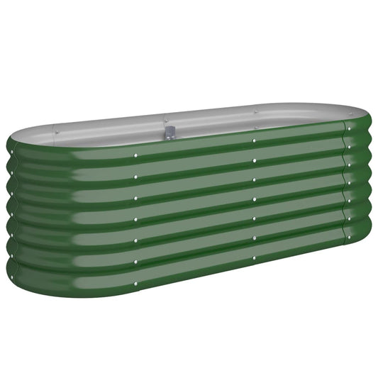 Garden Raised Bed | Green | Powder-coated steel | Medium | Durable Garden Raised Bed | Green | Powder-coated steel | Medium | Durable
