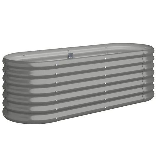 Garden Raised Bed | Grey | Powder-coated steel | Large | Durable Garden Raised Bed | Grey | Powder-coated steel | Large | Durable