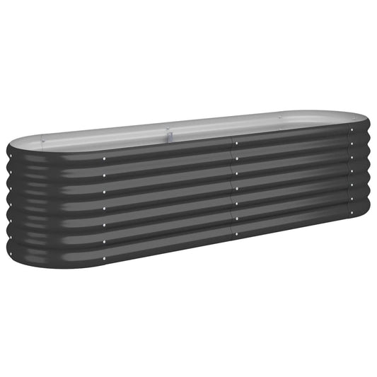 Garden Raised Bed | Anthracite | Powder-coated steel | Large | Durable Garden Raised Bed | Anthracite | Powder-coated steel | Large | Durable