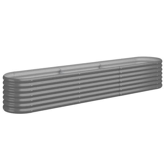 Garden Raised Bed | Grey | Powder-coated steel | Large | Durable Garden Raised Bed | Grey | Powder-coated steel | Large | Durable