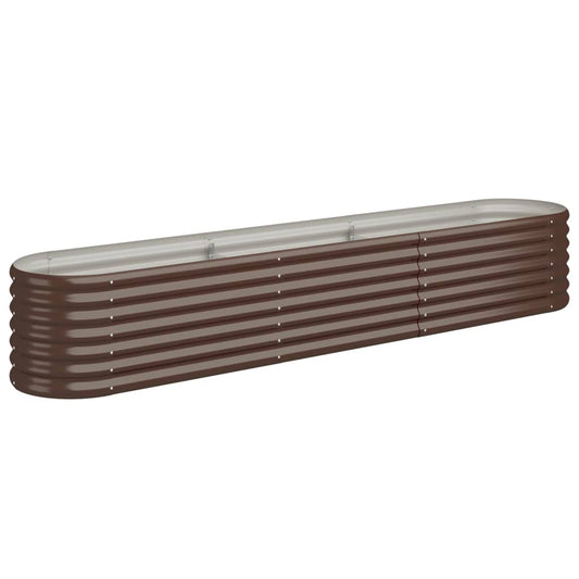 Garden Raised Bed | Brown | Powder-coated steel | Large | Durable Garden Raised Bed | Brown | Powder-coated steel | Large | Durable