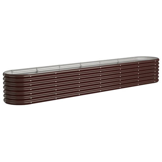Garden Raised Bed Galvanised Steel 260x40x36 cm Brown Garden Raised Bed Galvanised Steel 260x40x36 cm Brown