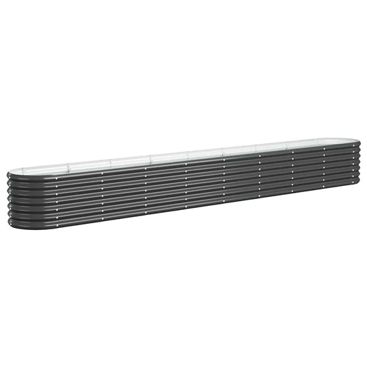 Garden Raised Bed Galvanised Steel 332x40x36 cm Anthracite Garden Raised Bed Galvanised Steel 332x40x36 cm Anthracite