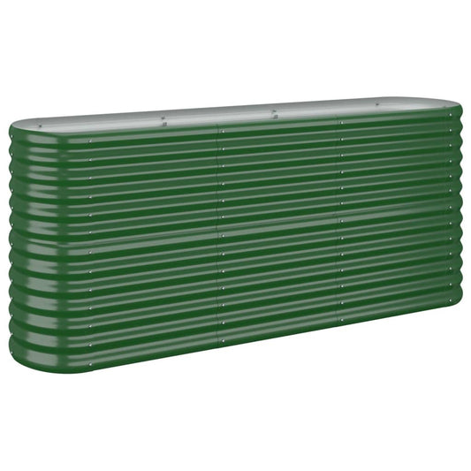 Garden Raised Bed Galvanised Steel 152x40x68 cm Green Garden Raised Bed Galvanised Steel 152x40x68 cm Green