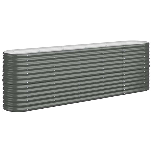 Garden Raised Bed Galvanised Steel 224x40x68 cm Anthracite Garden Raised Bed Galvanised Steel 224x40x68 cm Anthracite