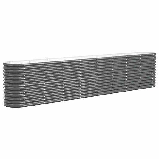 Garden Raised Bed Galvanised Steel 332x40x68 cm Anthracite Garden Raised Bed Galvanised Steel 332x40x68 cm Anthracite