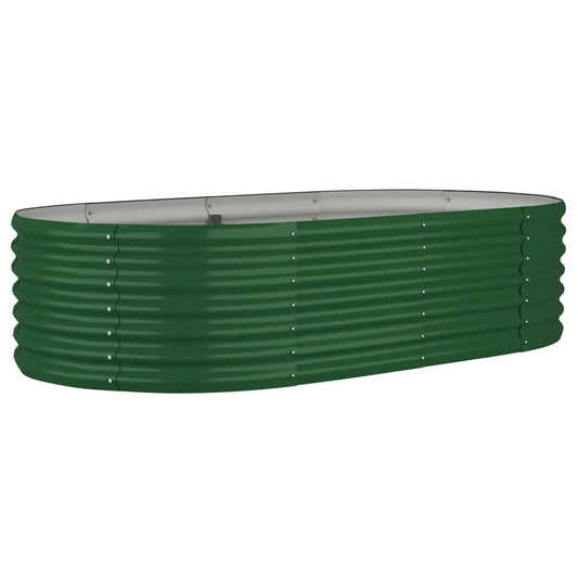 Garden Raised Bed Galvanised Steel 152x80x36 cm Green Garden Raised Bed Galvanised Steel 152x80x36 cm Green