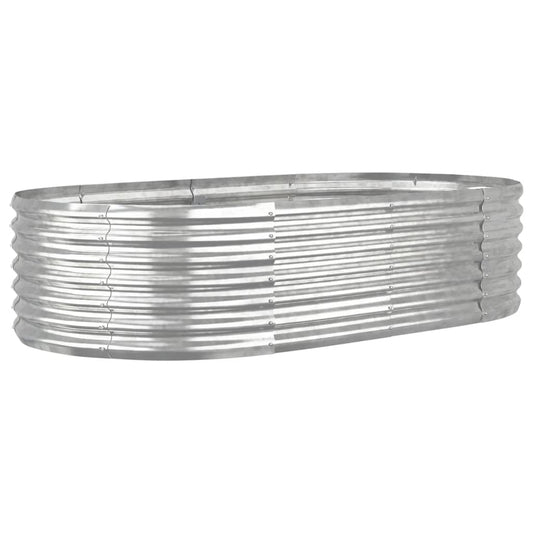 Garden Raised Bed Galvanised Steel 152x80x36 cm Silver Garden Raised Bed Galvanised Steel 152x80x36 cm Silver