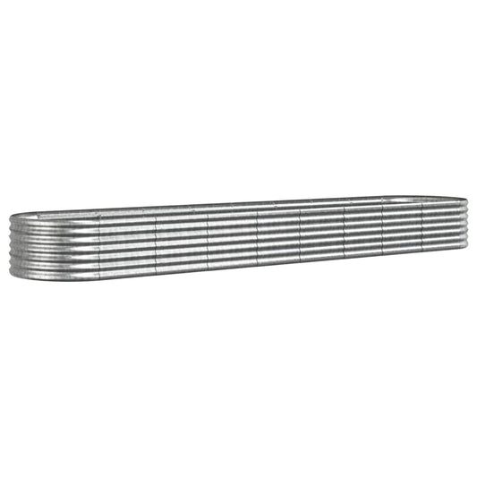 Garden Raised Bed | Silver | Powder-coated steel | Large | Durable Garden Raised Bed | Silver | Powder-coated steel | Large | Durable