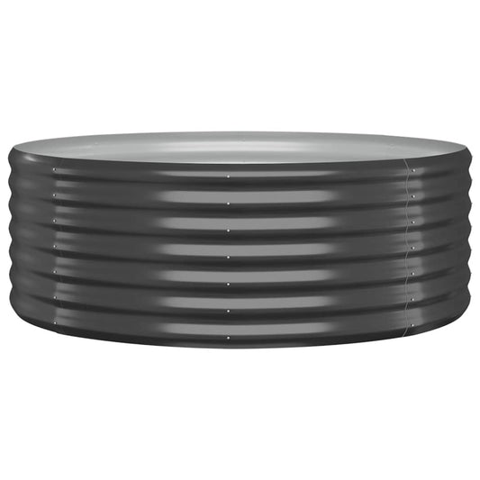 Garden Raised Bed | Anthracite | Powder-coated steel | 100 cm diameter Garden Raised Bed | Anthracite | Powder-coated steel | 100 cm diameter