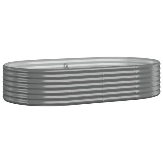 Garden Raised Bed Galvanised Steel 175x100x36 cm Grey Garden Raised Bed Galvanised Steel 175x100x36 cm Grey