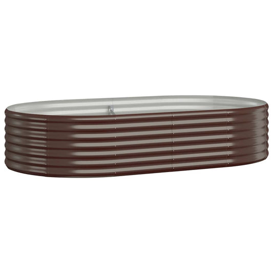 Garden Raised Bed Galvanised Steel 175x100x36 cm Brown Garden Raised Bed Galvanised Steel 175x100x36 cm Brown