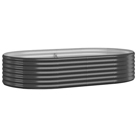 Garden Raised Bed Galvanised Steel 175x100x36 cm Anthracite Garden Raised Bed Galvanised Steel 175x100x36 cm Anthracite