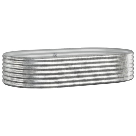 Garden Raised Bed Galvanised Steel 175x100x36 cm Silver Garden Raised Bed Galvanised Steel 175x100x36 cm Silver