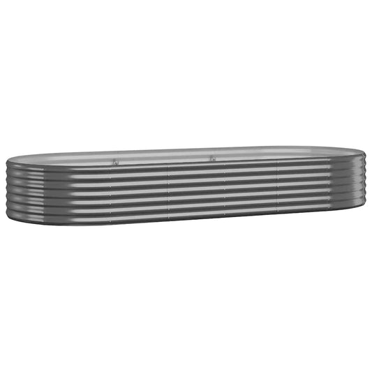 Garden Raised Bed Galvanised Steel 249x100x36 cm Anthracite Garden Raised Bed Galvanised Steel 249x100x36 cm Anthracite