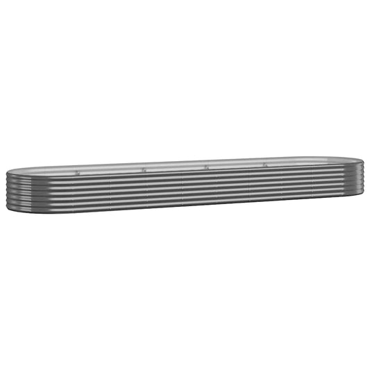 Garden Raised Bed Galvanised Steel 396x100x36 cm Anthracite Garden Raised Bed Galvanised Steel 396x100x36 cm Anthracite