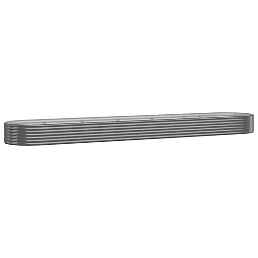 Garden Raised Bed Galvanised Steel 507x100x36 cm Anthracite Garden Raised Bed Galvanised Steel 507x100x36 cm Anthracite