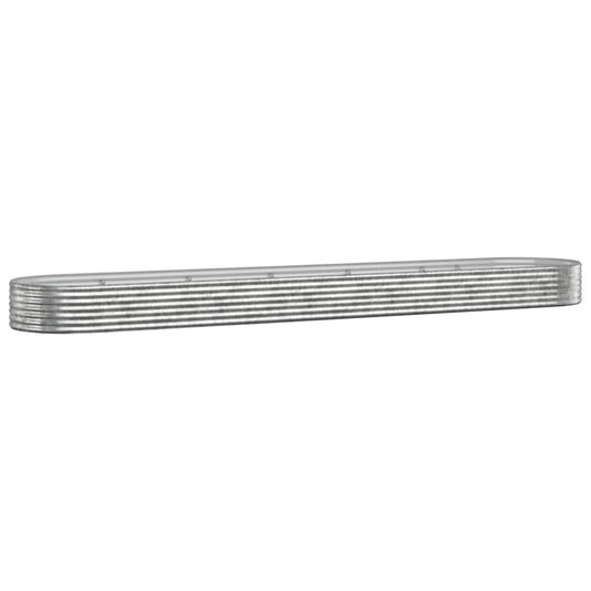 Garden Raised Bed Galvanised Steel 507x100x36 cm Silver Garden Raised Bed Galvanised Steel 507x100x36 cm Silver
