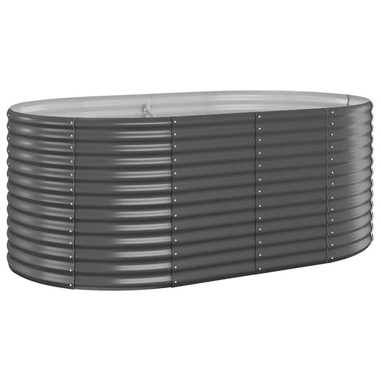Garden Raised Bed | Anthracite | Powder-coated steel | Large Garden Raised Bed | Anthracite | Powder-coated steel | Large
