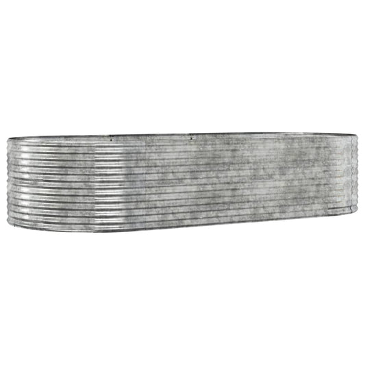 Garden Raised Bed Silver 291x140x68 cm Galvanised Steel Garden Raised Bed Silver 291x140x68 cm Galvanised Steel