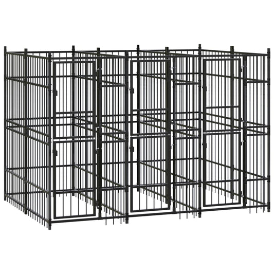 Outdoor Dog Kennel Steel 5.53 m² Outdoor Dog Kennel Steel 5.53 m²
