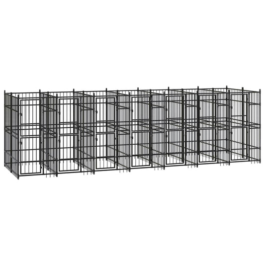 Outdoor Dog Kennel Steel 12.9 m² Outdoor Dog Kennel Steel 12.9 m²