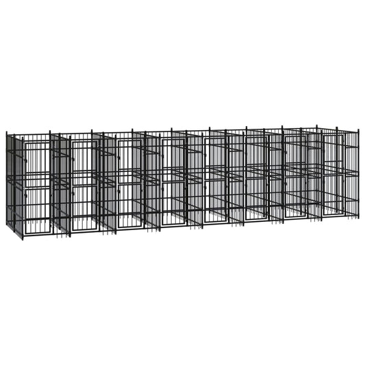 Outdoor Dog Kennel Steel 14.75 m² Outdoor Dog Kennel Steel 14.75 m²