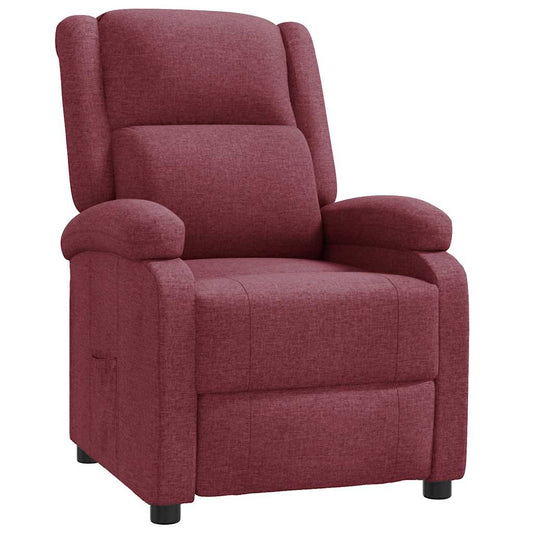 Recliner Chair Wine Red Fabric Recliner Chair Wine Red Fabric