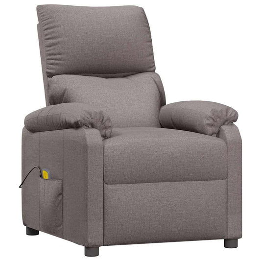 Massage Chair Taupe Fabric Massage Chair Taupe Fabric