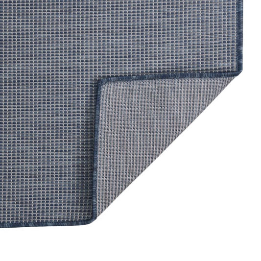 Outdoor Flatweave Rug 80x150 cm Blue Outdoor Flatweave Rug 80x150 cm Blue