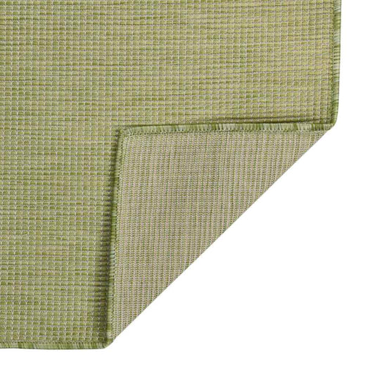 Outdoor Flatweave Rug 160x230 cm Green Outdoor Flatweave Rug 160x230 cm Green