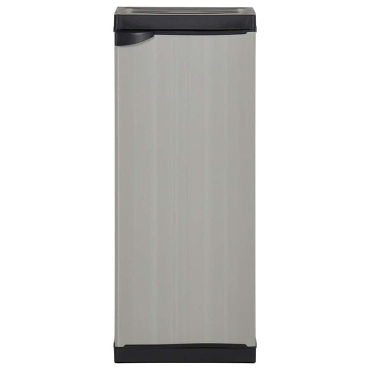340982 vidaXL Garden Storage Cabinet with 1 Shelf Grey and Black 35x40x85 cm 340982 vidaXL Garden Storage Cabinet with 1 Shelf Grey and Black 35x40x85 cm