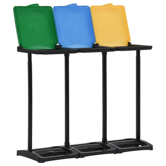 Bin Bag Stands with Lid 240-330 L Multicolour PP Bin Bag Stands with Lid 240-330 L Multicolour PP