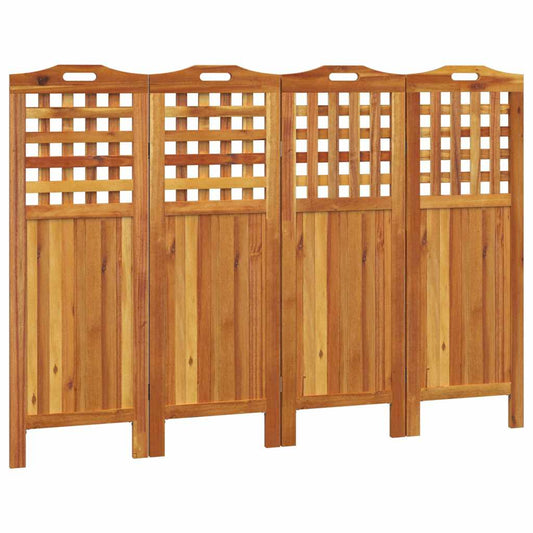 4-Panel Room Divider 162x2x115 cm Solid Wood Acacia 4-Panel Room Divider 162x2x115 cm Solid Wood Acacia