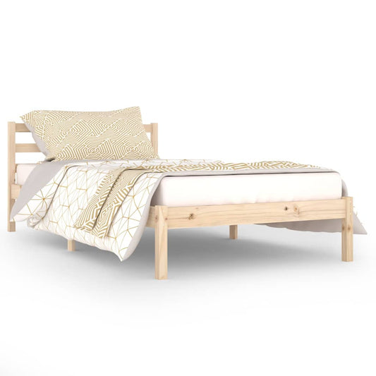 Bed Frame without Mattress Solid Wood Pine 100x200cm Bed Frame without Mattress Solid Wood Pine 100x200cm