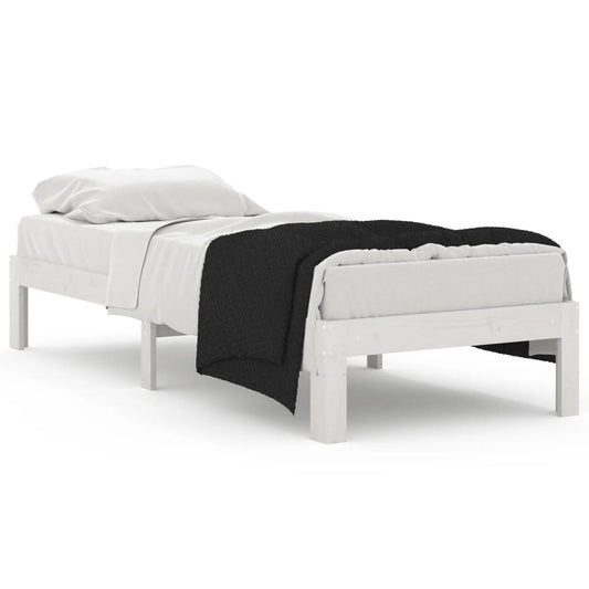 Bed Frame without Mattress White 75x190cm Small Single Bed Frame without Mattress White 75x190cm Small Single