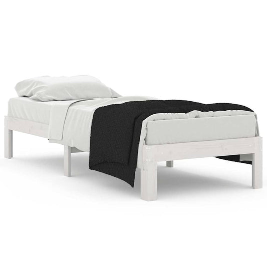 Bed Frame without Mattress White 75x190cm Small Single Bed Frame without Mattress White 75x190cm Small Single