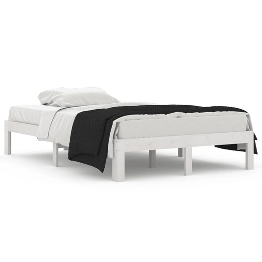 Bed Frame without Mattress White 120x190cm Small Double Bed Frame without Mattress White 120x190cm Small Double