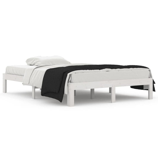 Bed Frame without Mattress White 135x190cm Double Bed Frame without Mattress White 135x190cm Double