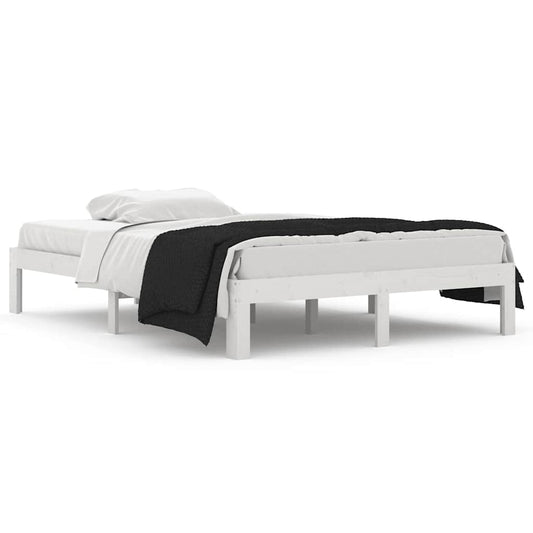 Bed Frame without Mattress White 135x190cm Double Bed Frame without Mattress White 135x190cm Double