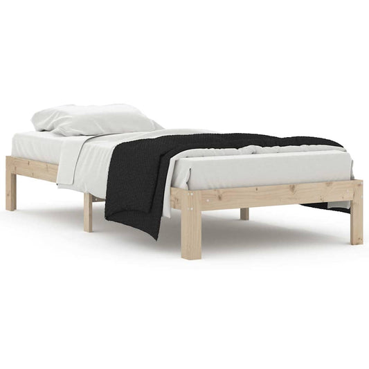 Bed Frame without Mattress Solid Wood Pine 90x200cm Bed Frame without Mattress Solid Wood Pine 90x200cm