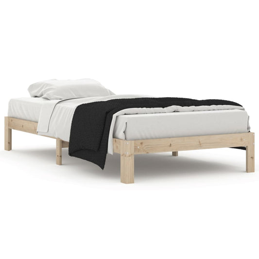 Bed Frame without Mattress Solid Wood Pine 100x200cm Bed Frame without Mattress Solid Wood Pine 100x200cm