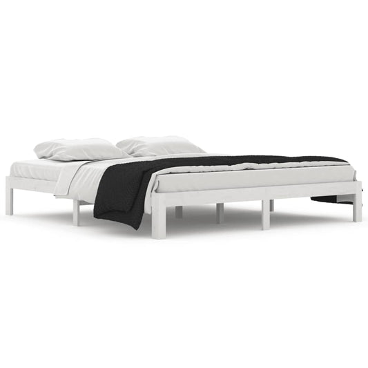 Bed Frame without Mattress White 180x200cm Super King Size Bed Frame without Mattress White 180x200cm Super King Size
