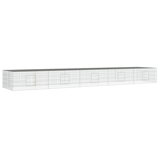 5-Panel Rabbit Cage 541x109x54 cm Galvanised Iron 5-Panel Rabbit Cage 541x109x54 cm Galvanised Iron