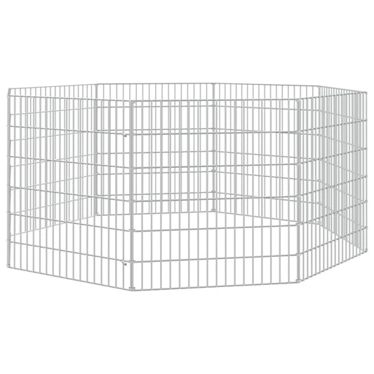 Free Range Animal Enclosure 8-Panel 54x60 cm Galvanised Iron Free Range Animal Enclosure 8-Panel 54x60 cm Galvanised Iron