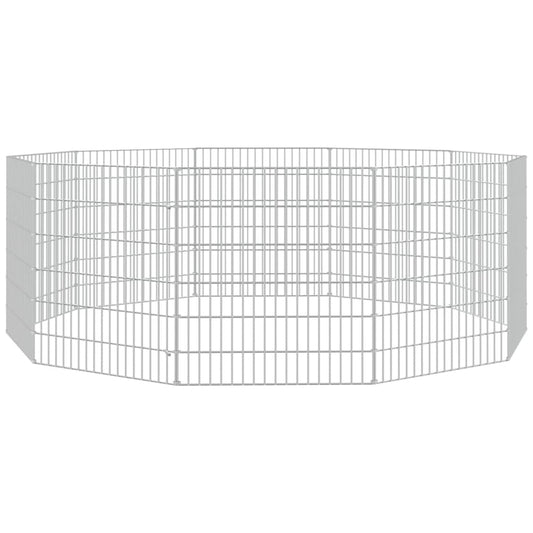 Free Range Animal Enclosure 10-Panel 54x60 cm Galvanised Iron Free Range Animal Enclosure 10-Panel 54x60 cm Galvanised Iron