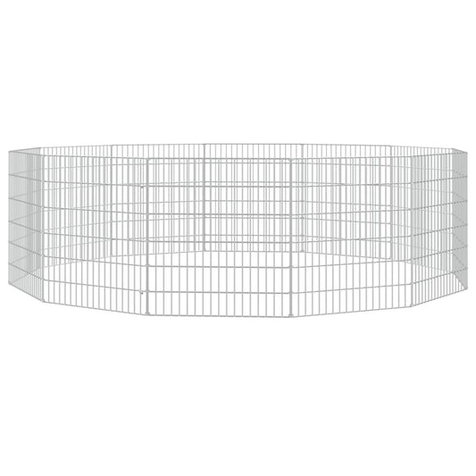 Free Range Animal Enclosure 12-Panel 54x60 cm Galvanised Iron Free Range Animal Enclosure 12-Panel 54x60 cm Galvanised Iron