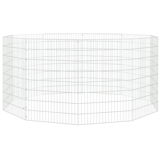 Free Range Animal Enclosure 10-Panel 54x80 cm Galvanised Iron Free Range Animal Enclosure 10-Panel 54x80 cm Galvanised Iron