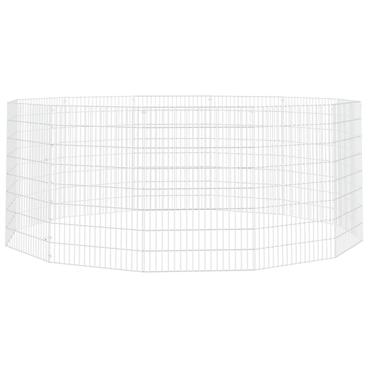 Free Range Animal Enclosure 12-Panel 54x80 cm Galvanised Iron Free Range Animal Enclosure 12-Panel 54x80 cm Galvanised Iron